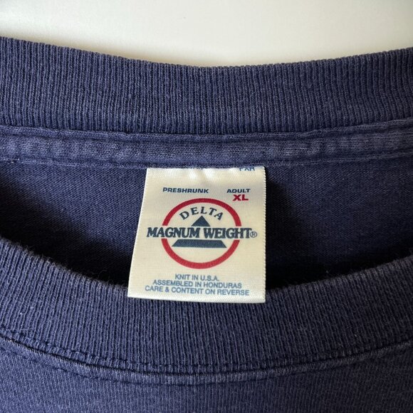 Vintage 90s Washington DC T Shirt Adult Blue XL Extra Large Graphic Tee Solid - Picture 12 of 14